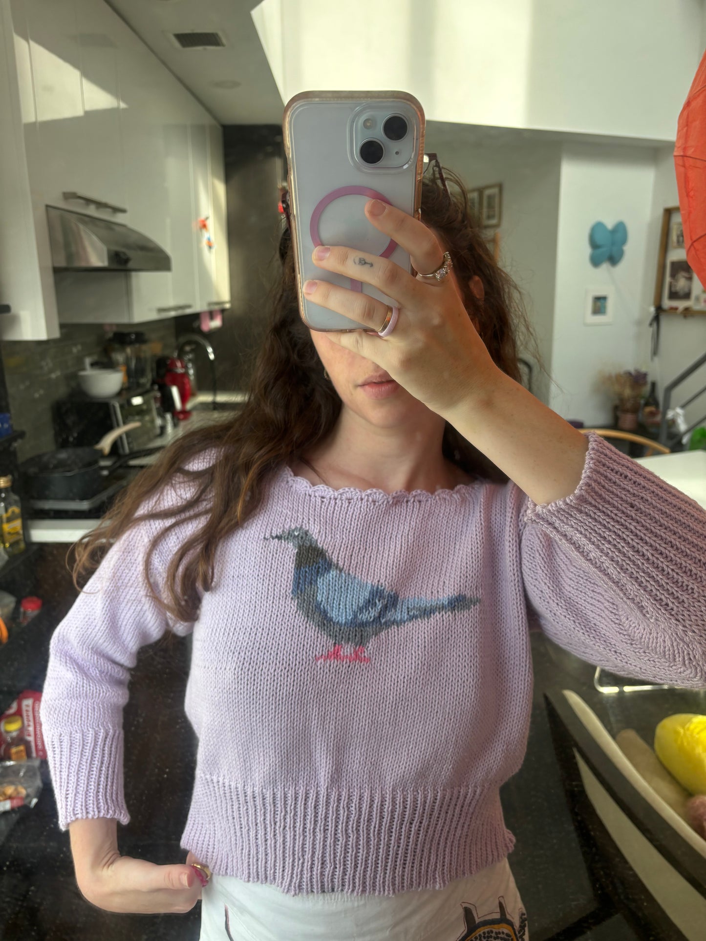 Lavender Pigeon Top