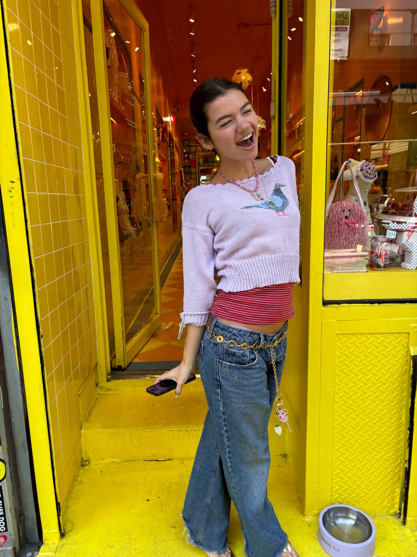 Lavender Pigeon Top