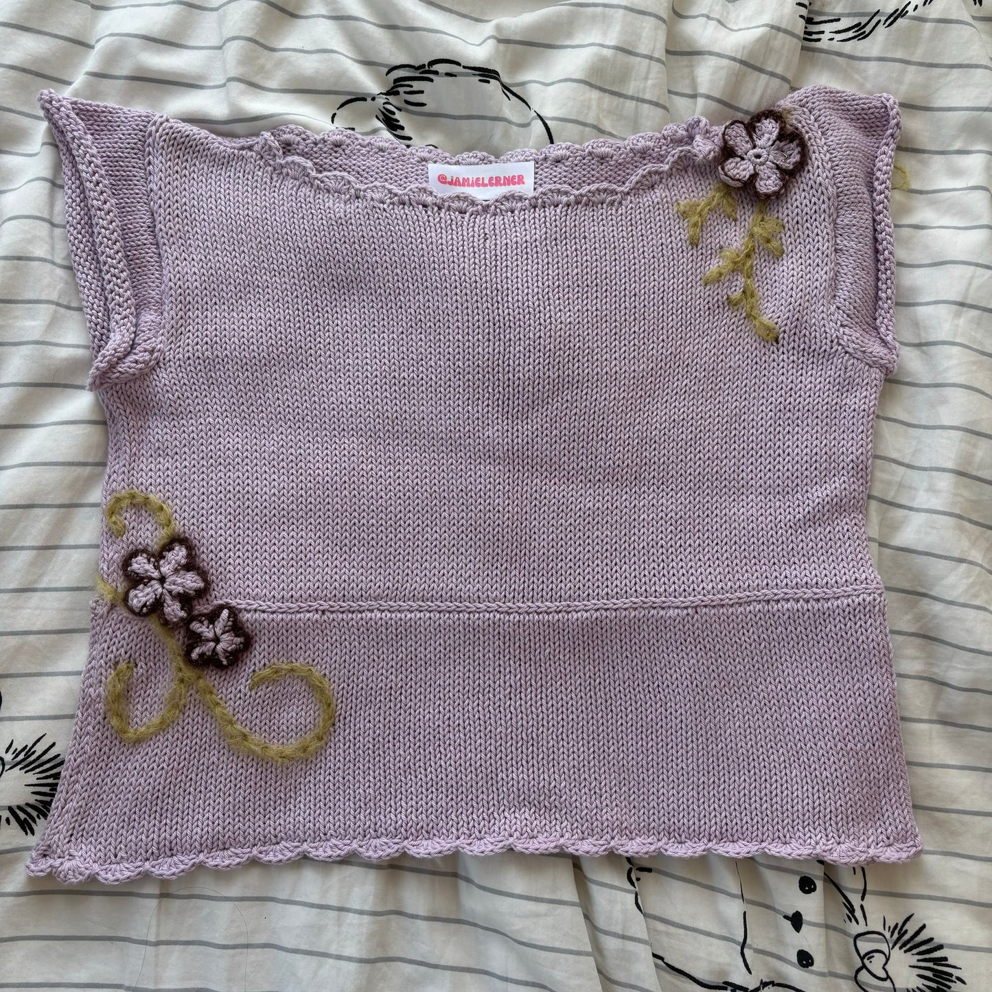 Lilac Knit Tee
