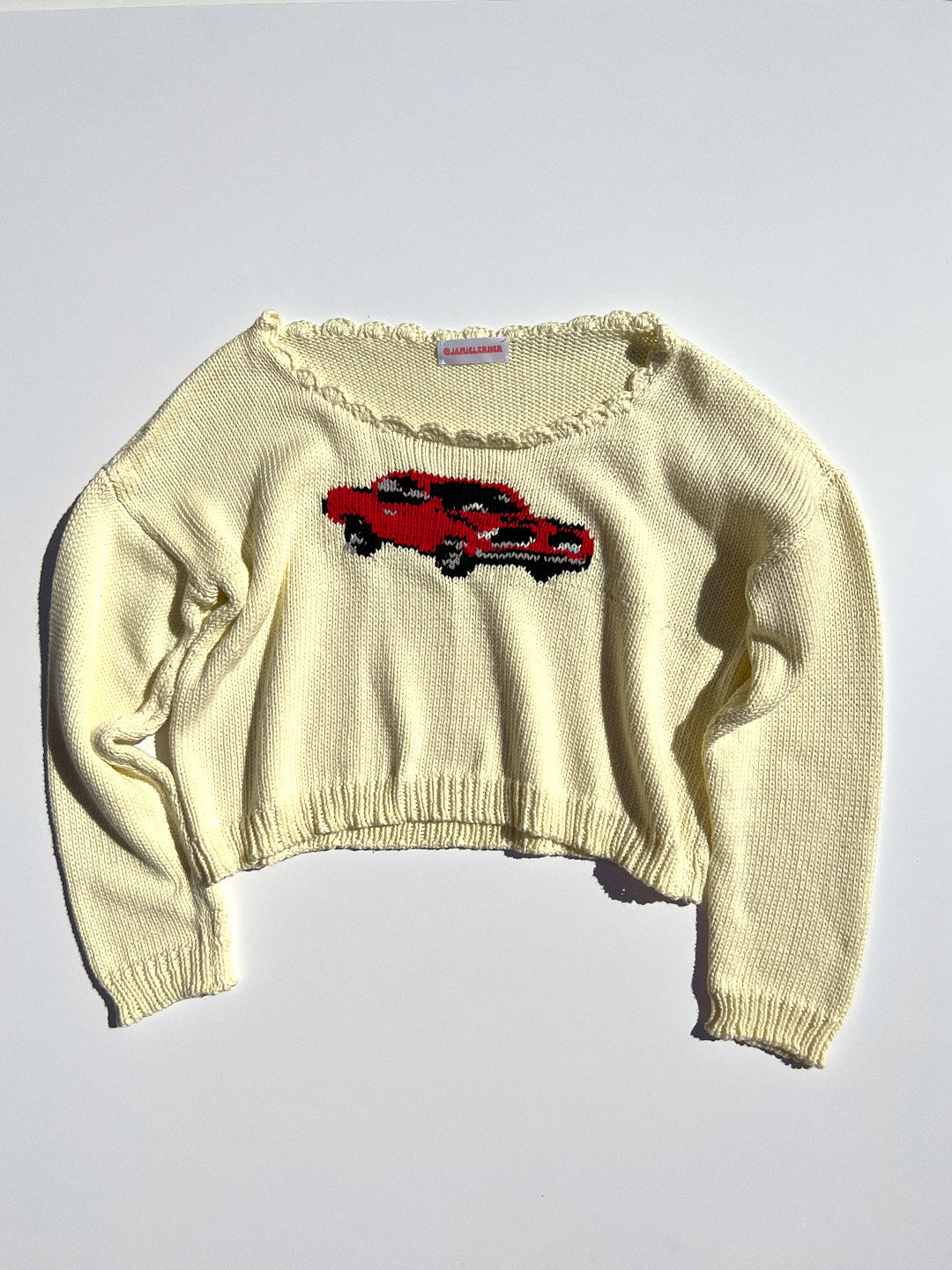 Yellow Car Sweater