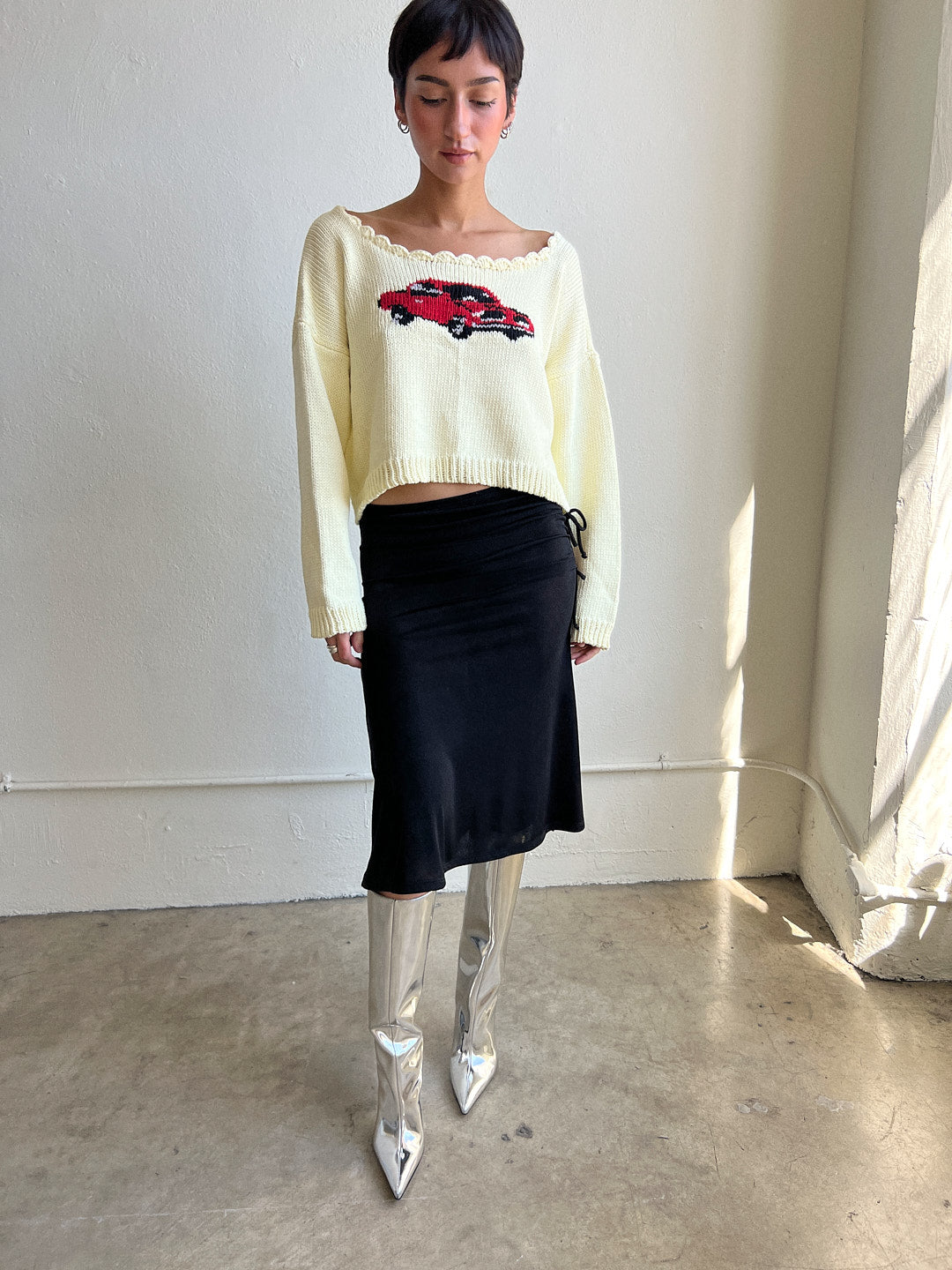 Yellow Car Sweater