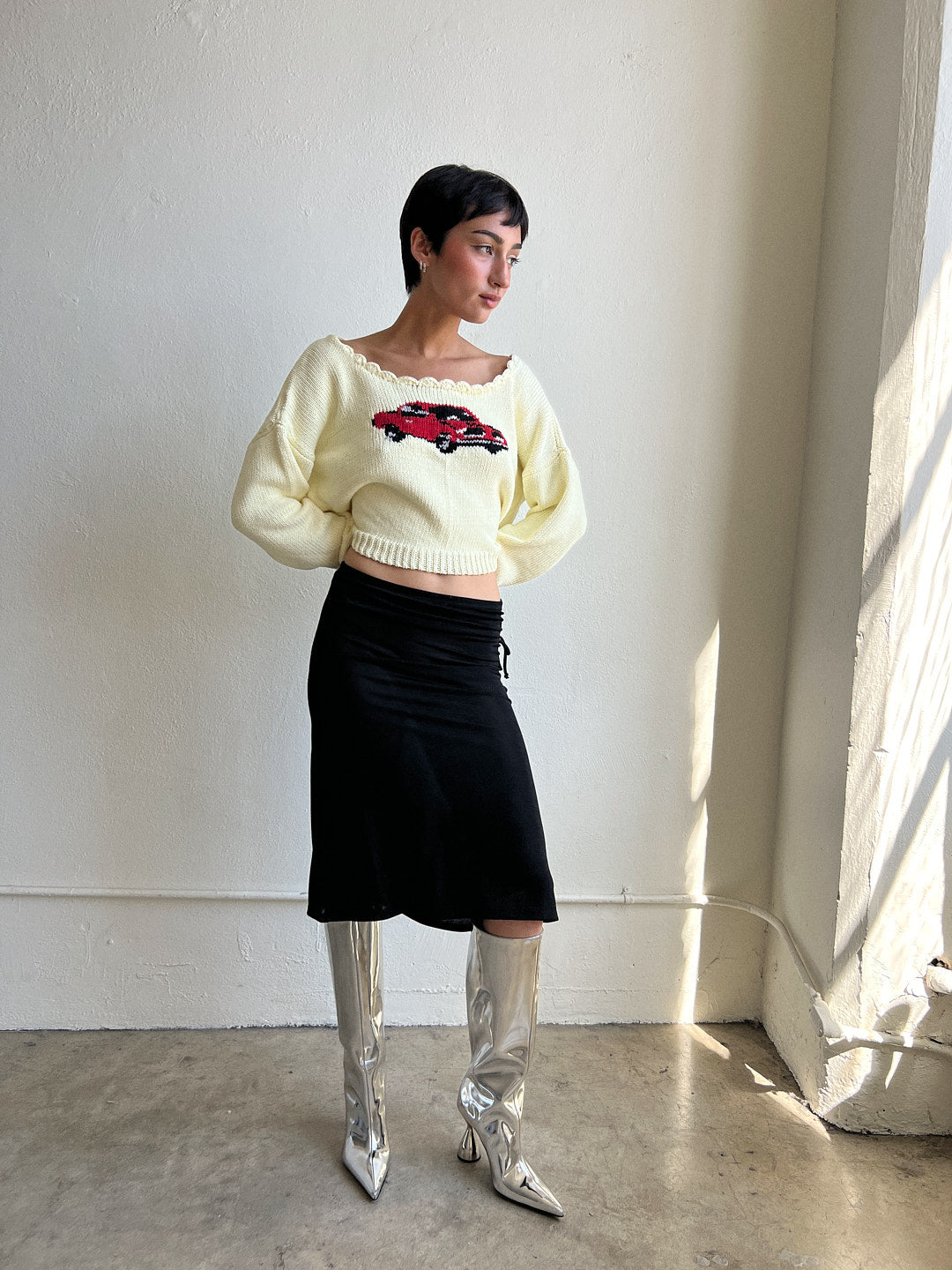 Yellow Car Sweater