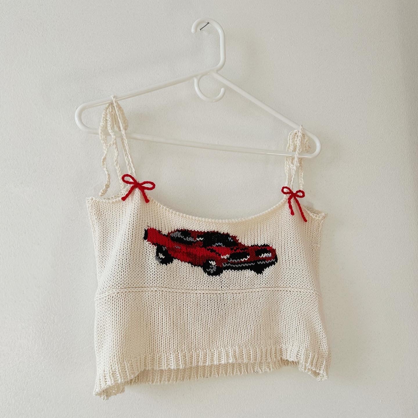 Red Car Tank Tops