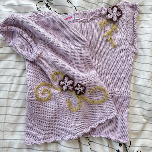 Lilac Knit Tee