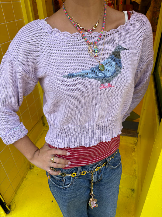 Lavender Pigeon Top