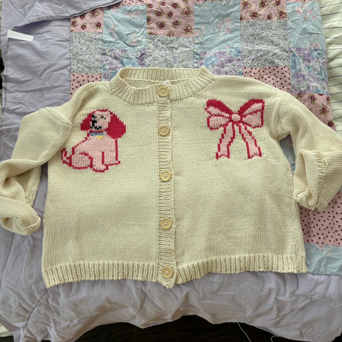 Puppy & Bow Sweater