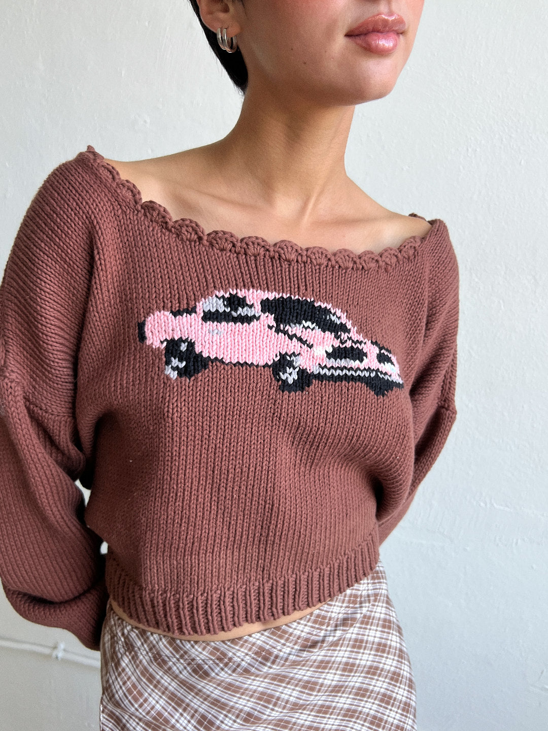 Brown Car Sweater