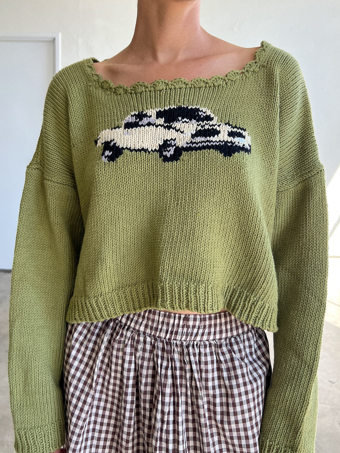 Green Car Sweater