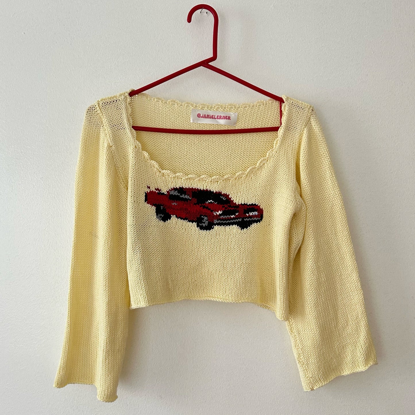 Yellow Car Sweater